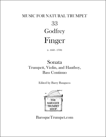 Godfrey Finger - Sonata in C for Trumpett, Violin, Hautboy, & Bass Continuo