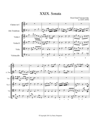 Vejvanovsky Sonata XXIX - Digital Download