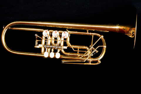 Weimann Passion Gold Plated Rotary Valve Bb Trumpet - Pre-Owned - Like New
