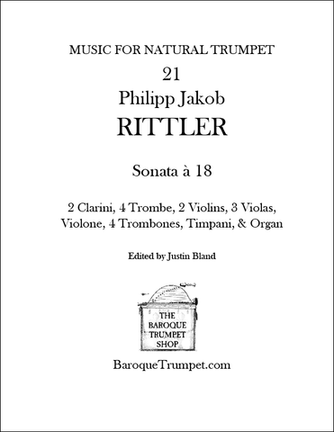 Rittler - Sonata à 18 - Digital Download