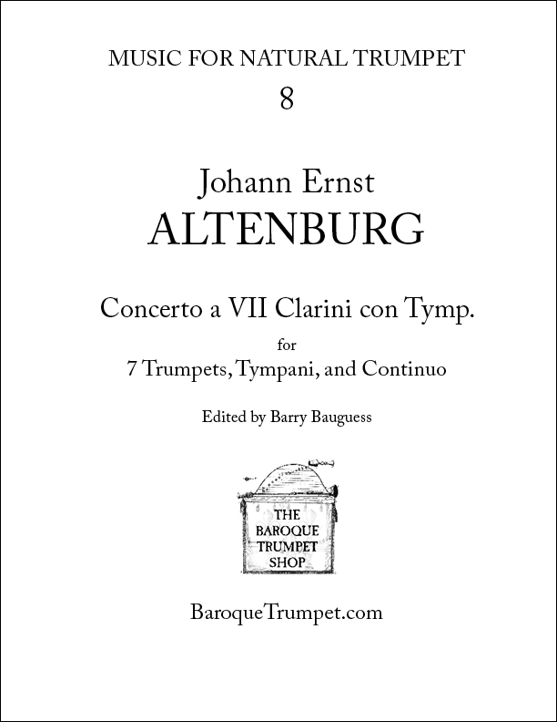 Johann Ernst Altenburg Concerto for 7 Trumpets - Digital Download