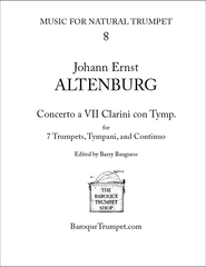 Johann Ernst Altenburg Concerto for 7 Trumpets - Digital Download