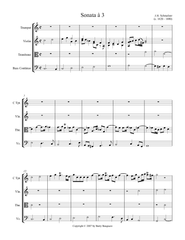 Johann Heinrich Schmelzer - Sonata à 3 - Digital Download