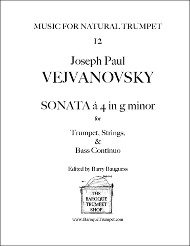 Vejvanovsky - Sonata à 4 in g minor - Digital Download
